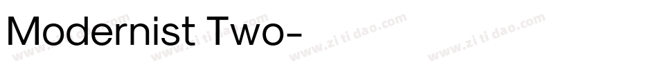 Modernist Two字体转换